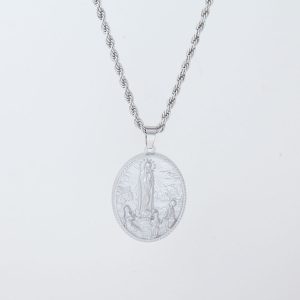 RN001 18K Gold Plated Virgin Mary Necklace Virgen De Guadalupe Necklace Mother Mary Necklace Our Lady of Guadalupe Necklace / Saint Jude Necklace,San Judas Tadeo Pendant Necklace Amulet Pendant for Women Jewelry Gift