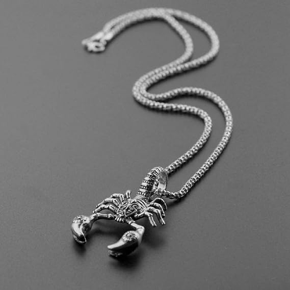 HN005:Hip-Hop Style Scorpion Pendant Necklace Necklace For Women and Men - Image 3