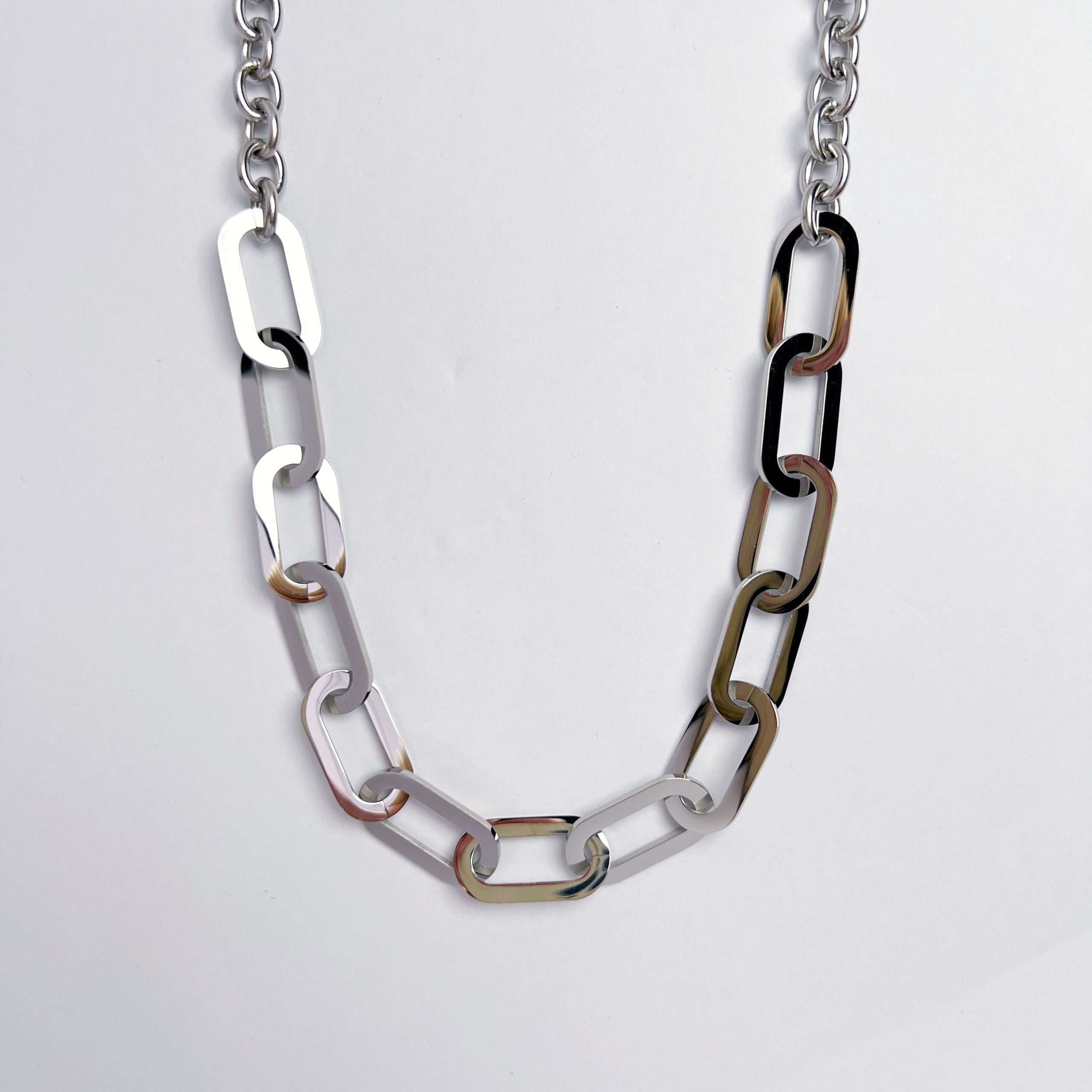 N029:Paperclip Chain Necklace For Women And Men, Color Not Fade, Waterproof - Image 2